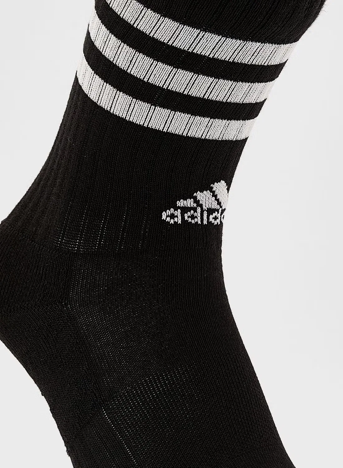 Носки высокие с амортизацией, 3 пары, 3-Stripes, Adidas, черный — фото 3