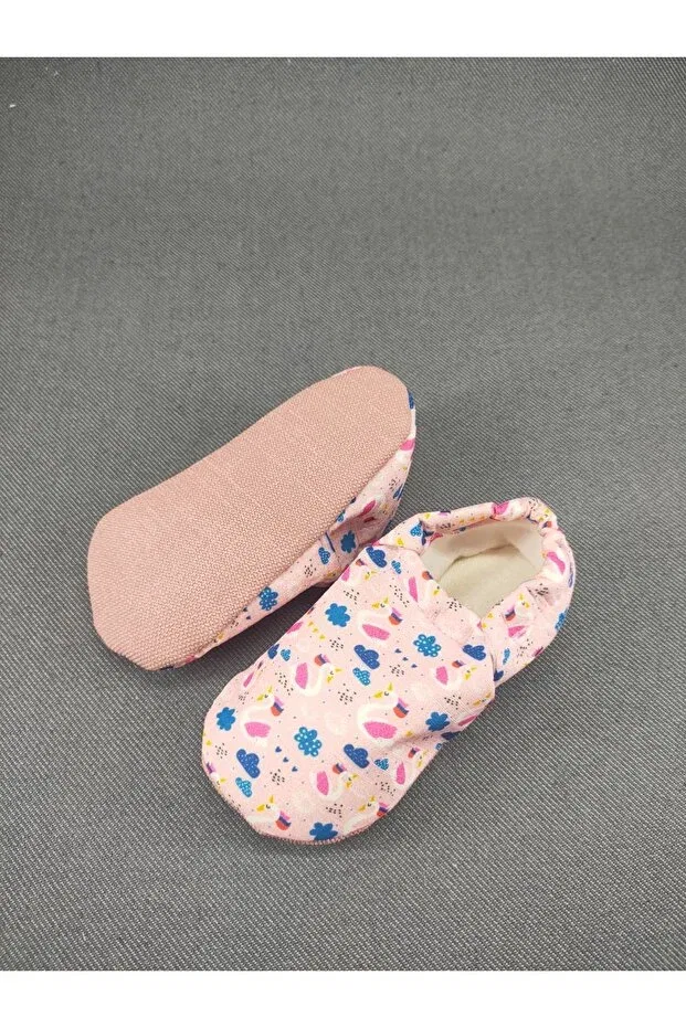 Детские пинетки для новорожденных вязаные Loove Bebe, Light Pink — фото 3