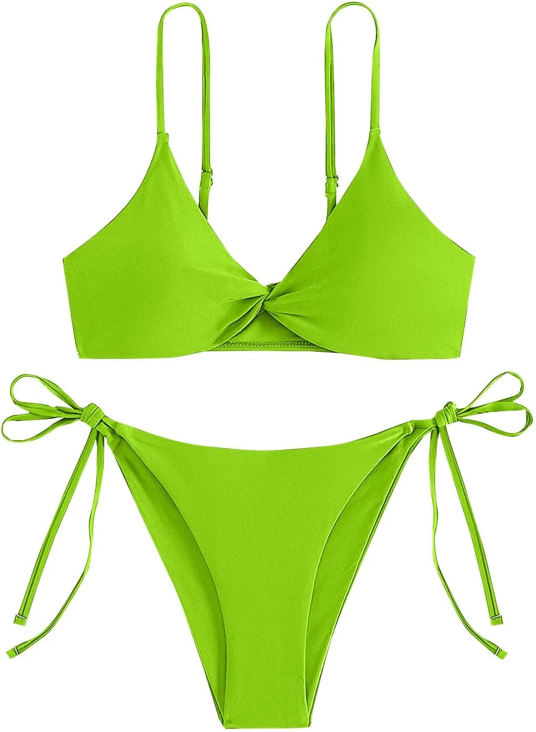 Женский бикини-сет с чашками push-up Bikini Sets for Women, Green