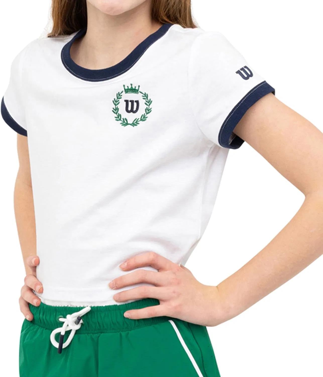 Футболка для девочек Wilson Crest White