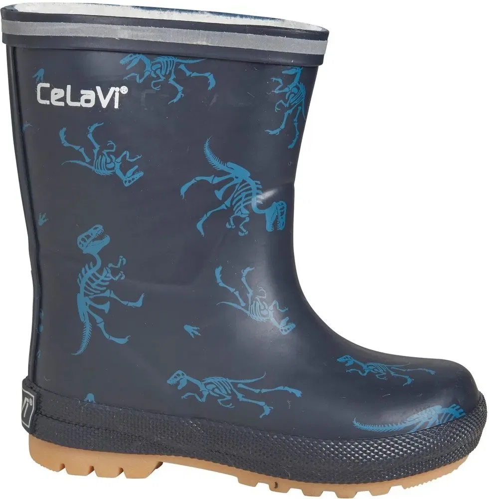 Ботинки зимние с подкладкой Thermal wellies (AOP) Celavi, синий — фото 2