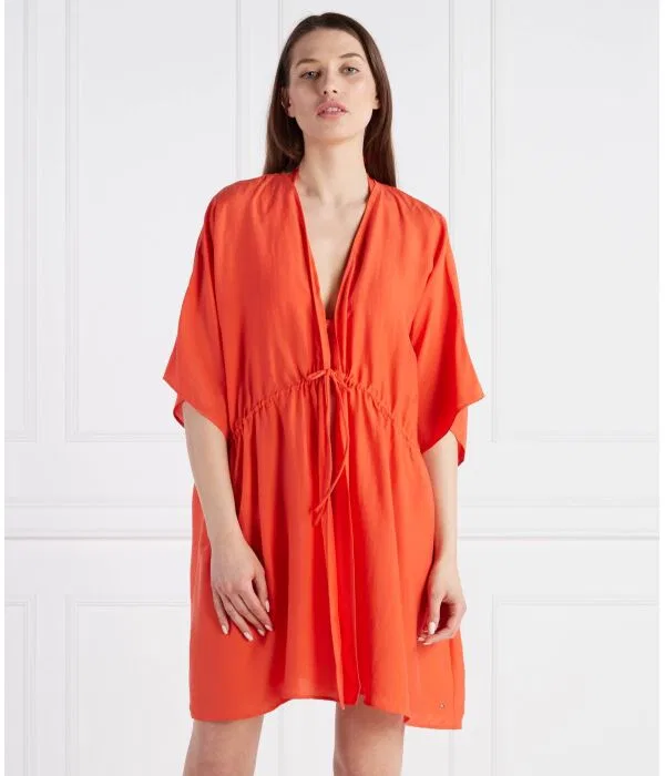 Женское пляжное платье-накидка Relaxed Fit Tommy Hilfiger, Arancione — фото 3
