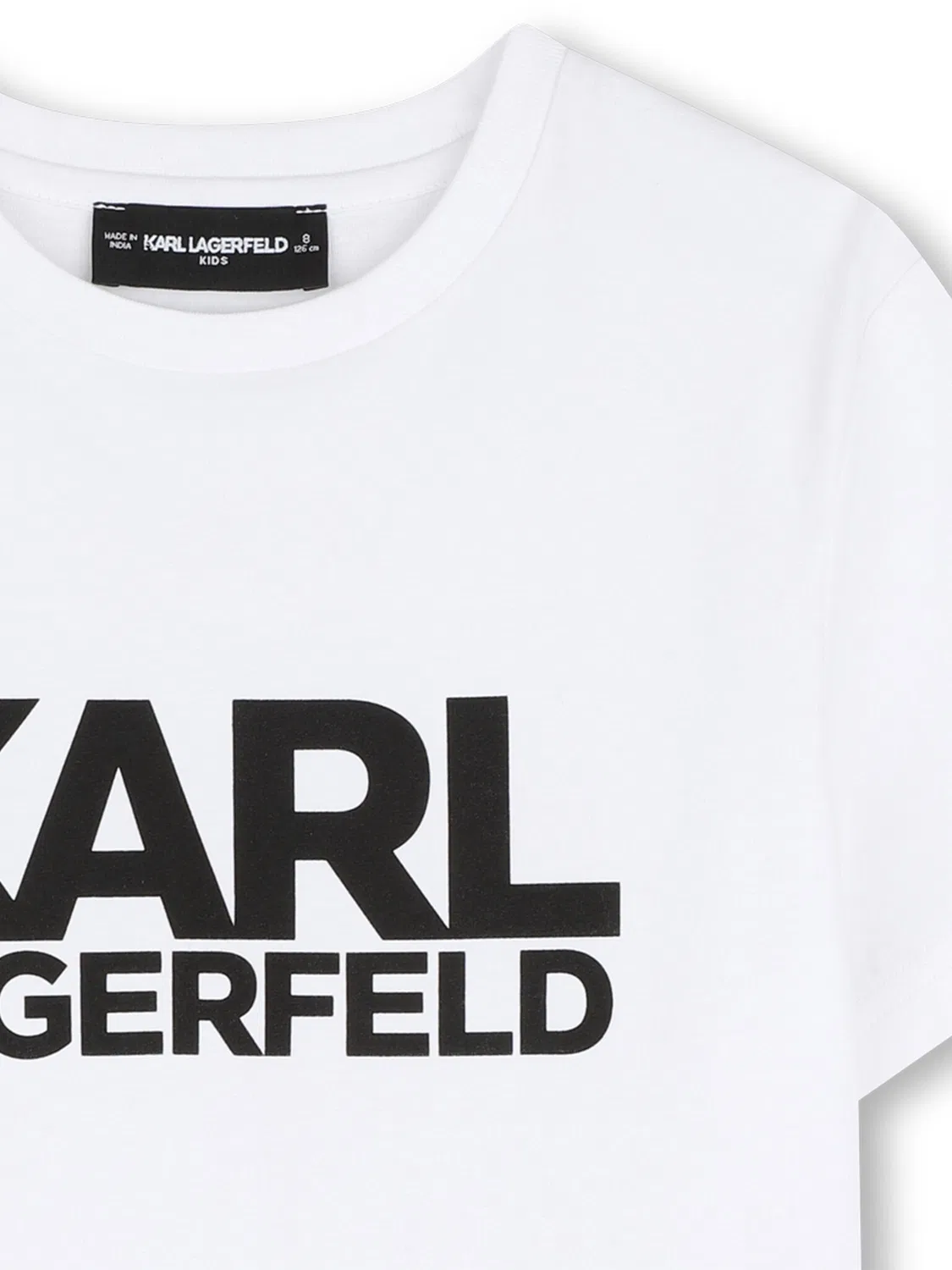 Футболка стандартного кроя для мальчика Karl Lagerfeld Kids, белый — фото 3