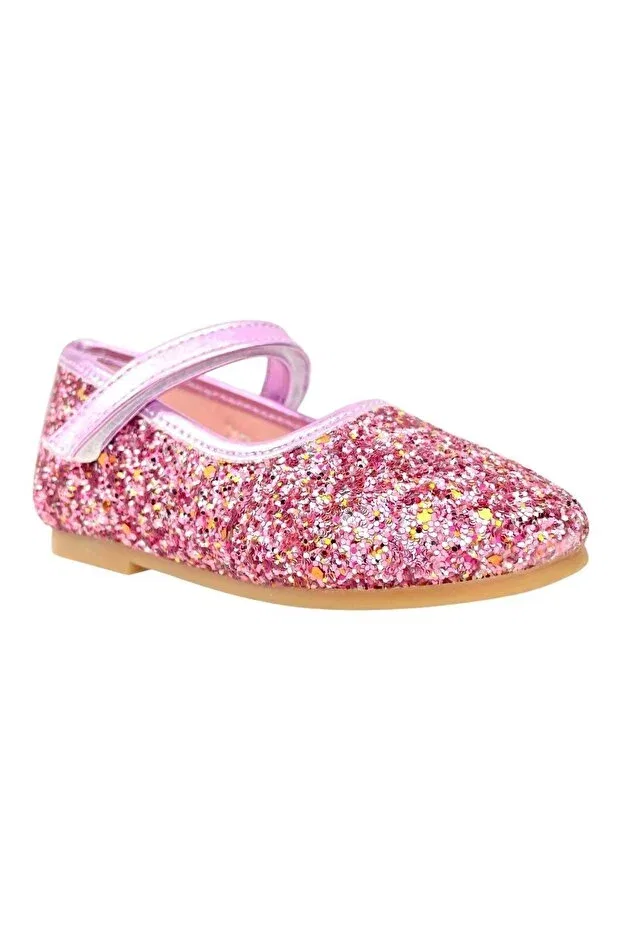 Детские балетки для девочек из искусственной кожи Nubebe, Pink — фото 2