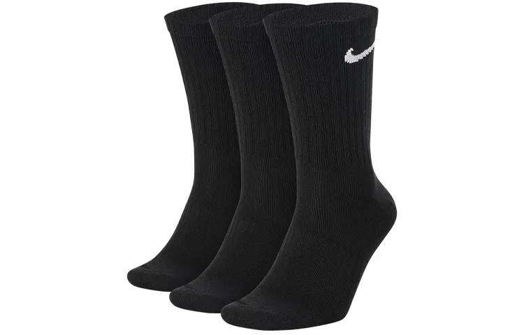 Носки Nike Crew Socks, 3 пары, Black