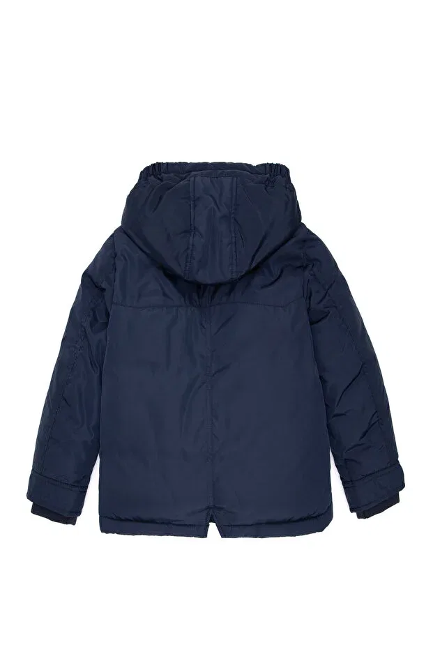 Детское пальто для мальчиков с капюшоном U.S. Polo Assn., Navy Blue — фото 4