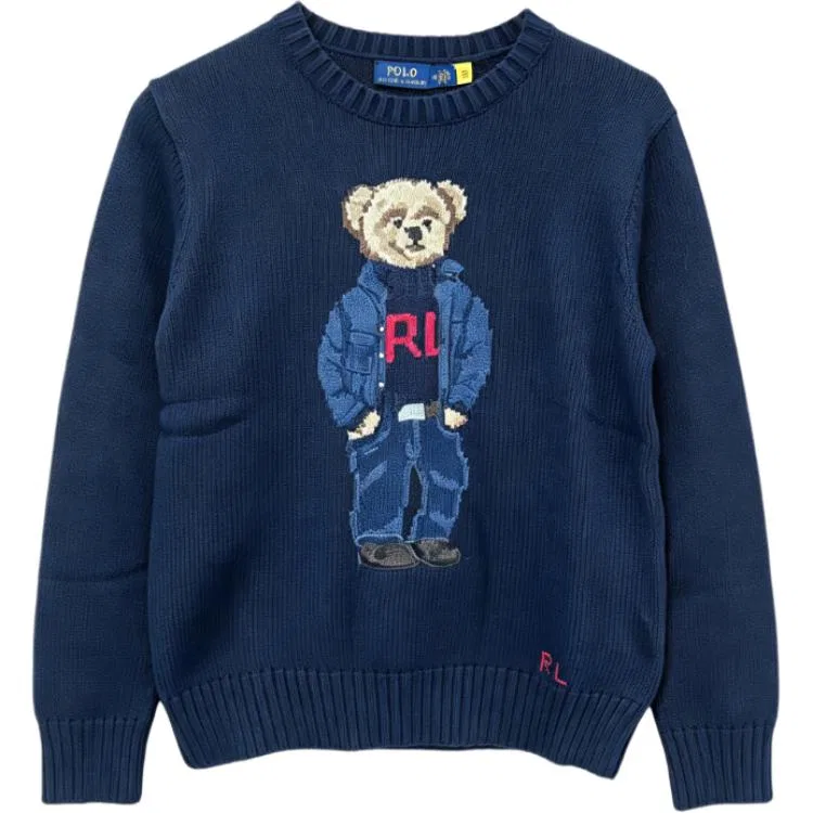 Женский свитер Polo Bear с длинным рукавом Polo Ralph Lauren, Marine Blue