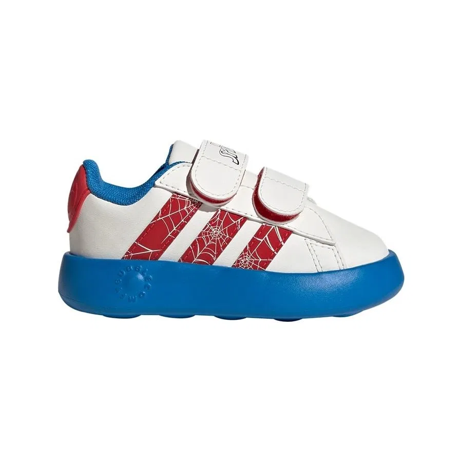 Детские спортивные кроссовки с принтом Spider-Man adidas Grand Court Spider-Man CF I, Синий