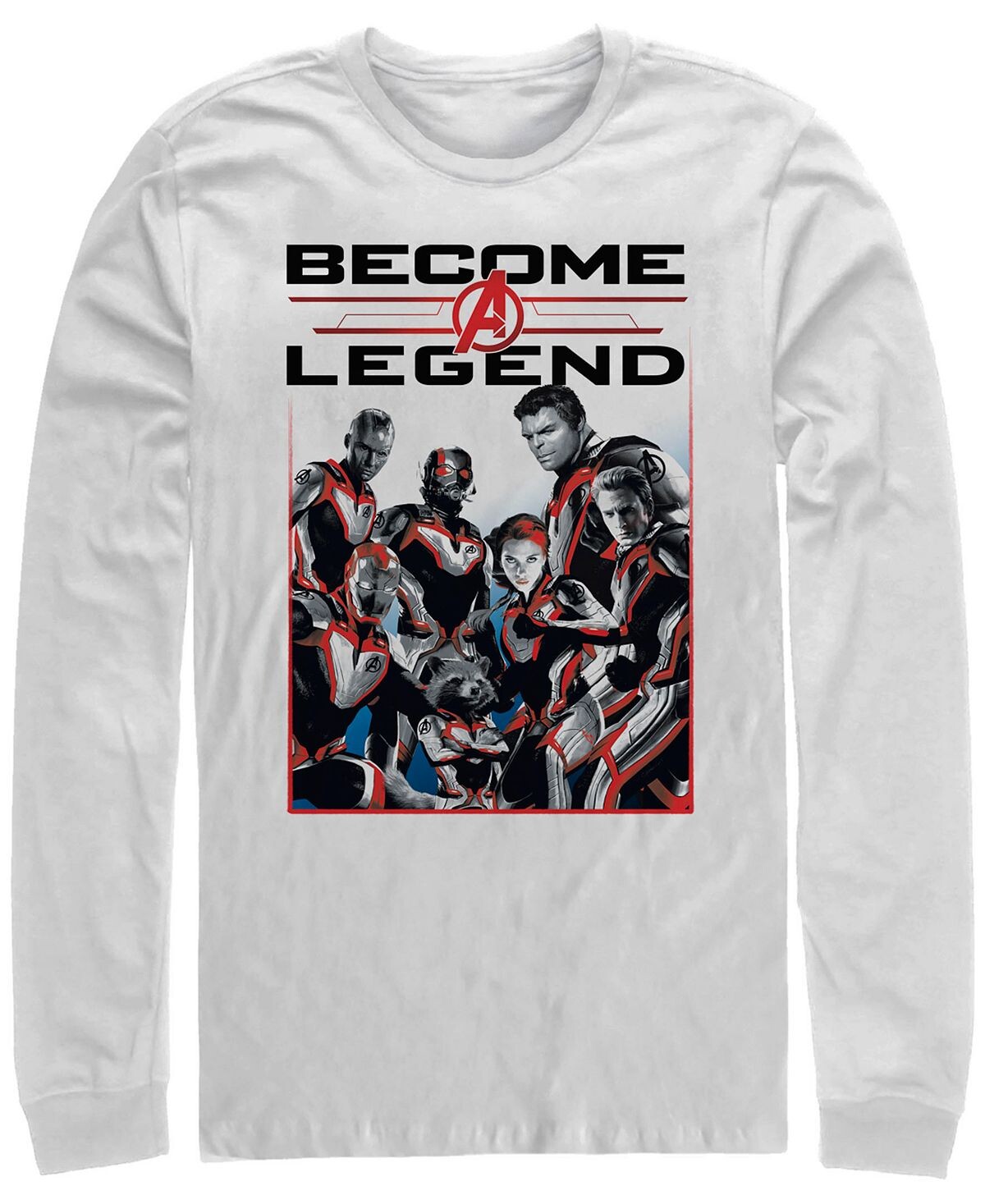 

Мужская футболка с длинным рукавом marvel avengers endgame become a legend Fifth Sun, белый
