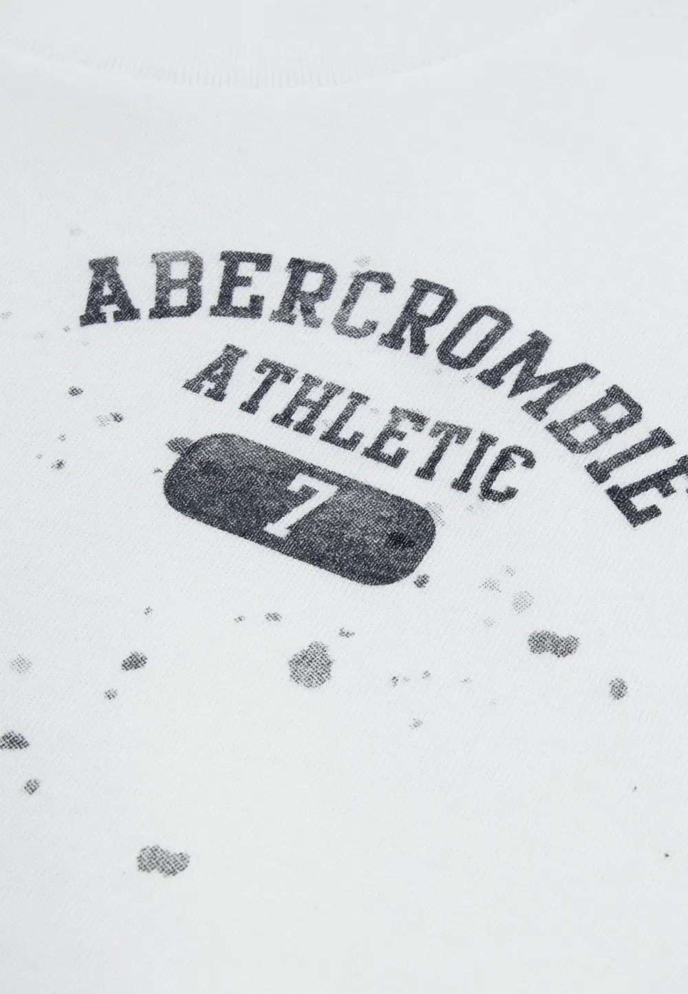 Футболка с принтом Athletic core lockup tee Abercrombie & Fitch, Bright White — фото 3