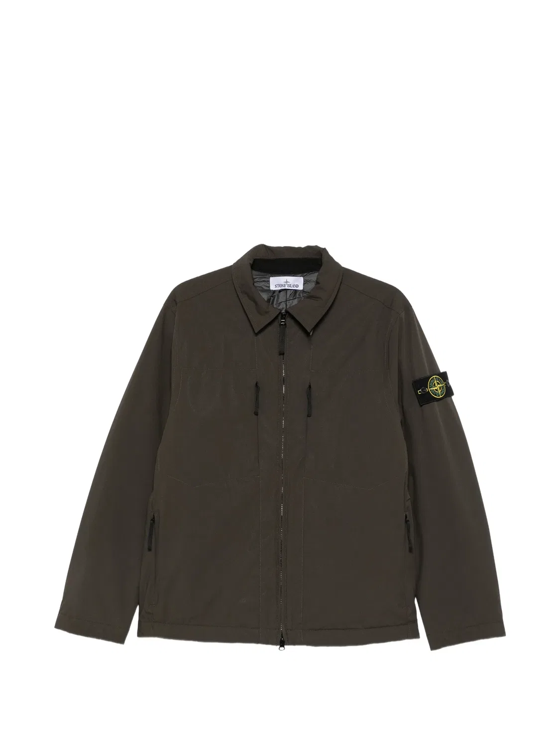 Куртка с воротником-воронкой Stone Island, коричневый