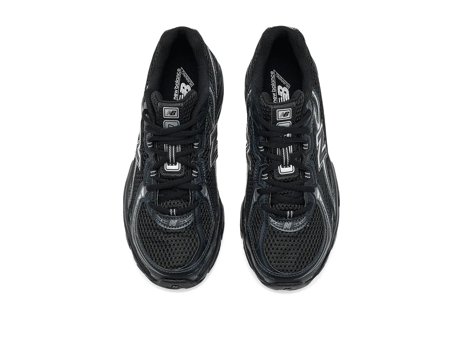 Кроссовки 740 Lace (для маленьких и больших детей) New Balance Kids, Black/Silver Metallic — фото 3