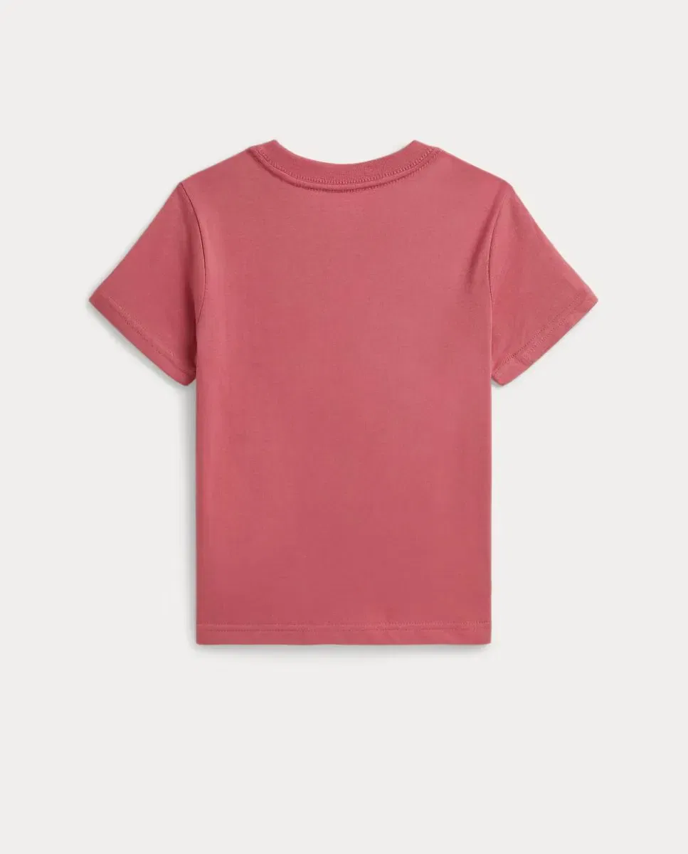 Детская футболка для мальчиков хлопковая Polo Bear Polo Ralph Lauren, Coral — фото 2