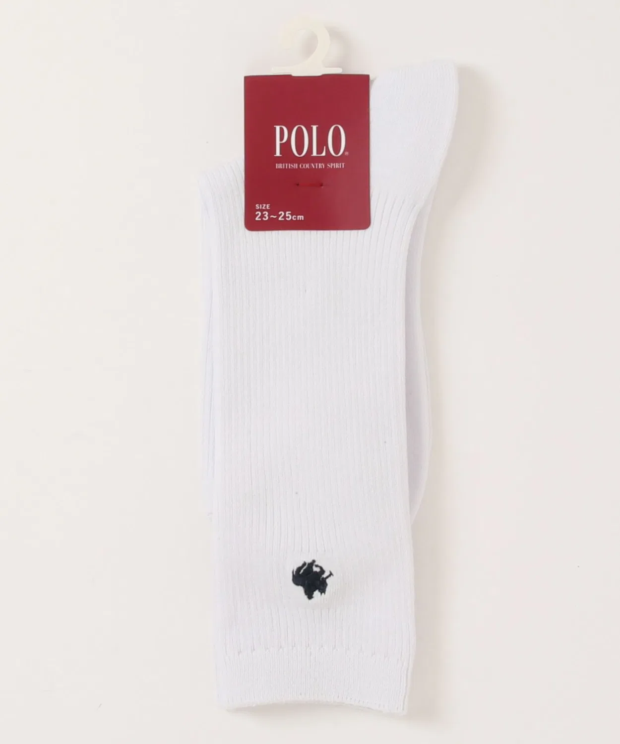 GUNZE Детские носки с вышивкой, 26 см, POLO BCS, White