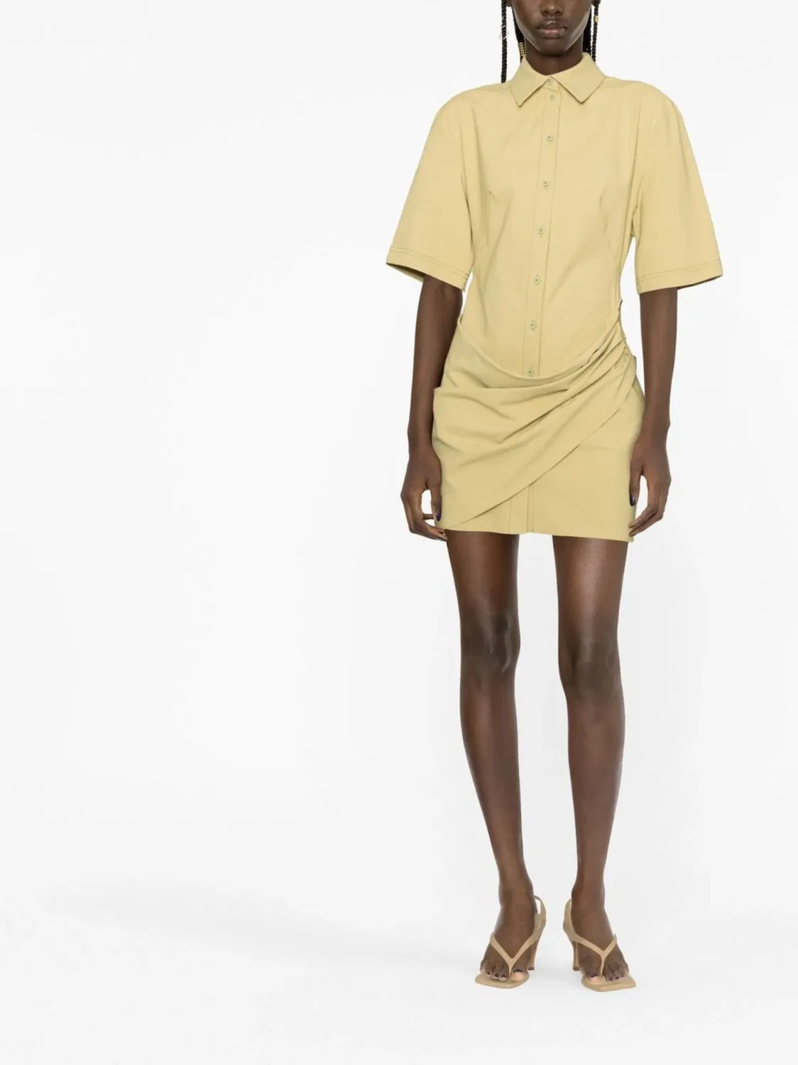 Платье-рубашка La Robe Camisa Jacquemus, нейтральные — фото 3