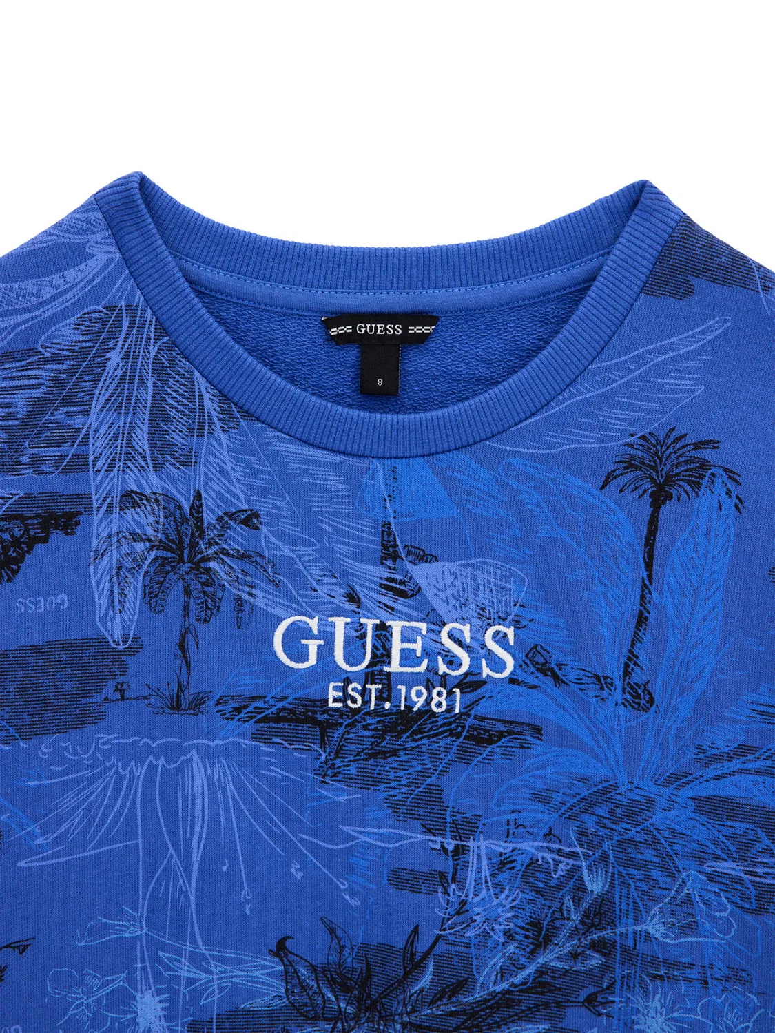 Толстовка стандартного кроя для мальчика Guess, синий — фото 3