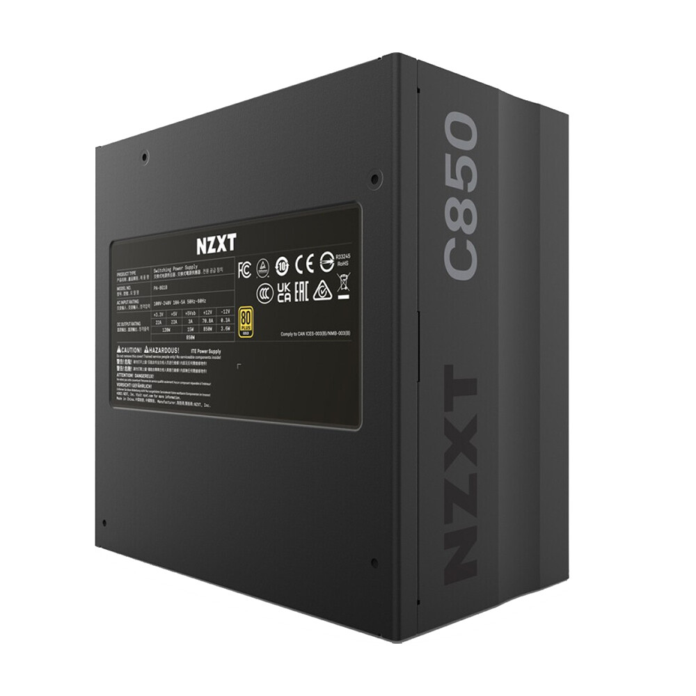 

Блок питания NZXT C850, 80 PLUS Gold, 850 Вт, черный