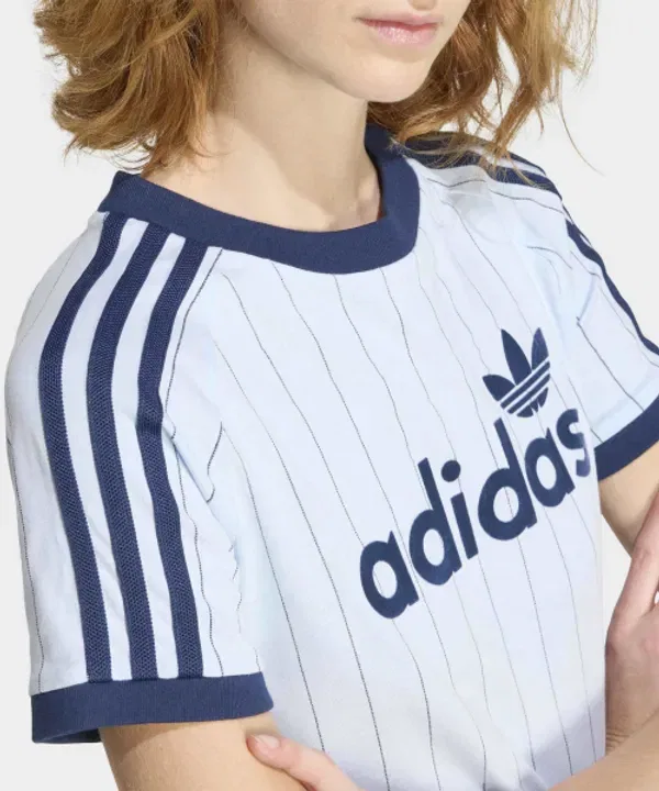 Футболка с графическим принтом Linear Callie, Adidas, Clear Sky Night Indigo — фото 4