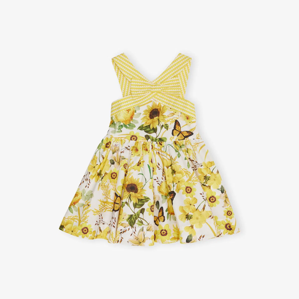 Мини-платье lapin house x mary katrantzou с растительным принтом, размер 12 месяцев - 12 лет, желтый