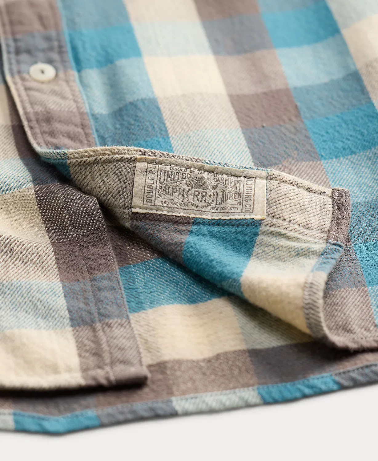 Мужская рубашка в клетку, Trabajo Azul/Blanco, Polo Ralph Lauren, мультиколор — фото 4
