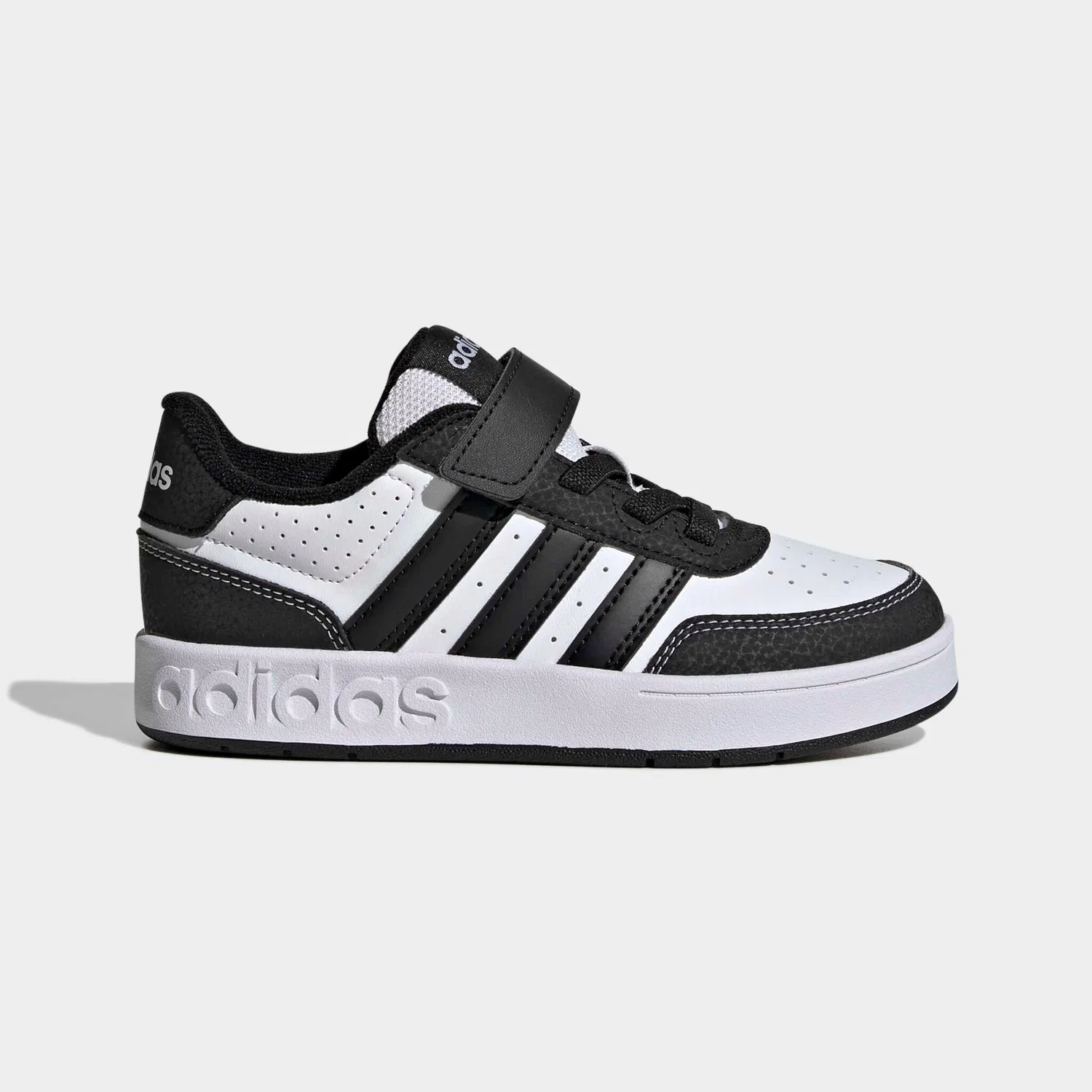 Детские кроссовки с ремешком-липучкой Adidas Sportswear, Cloud White/Core Black/Ftwr White — фото 2