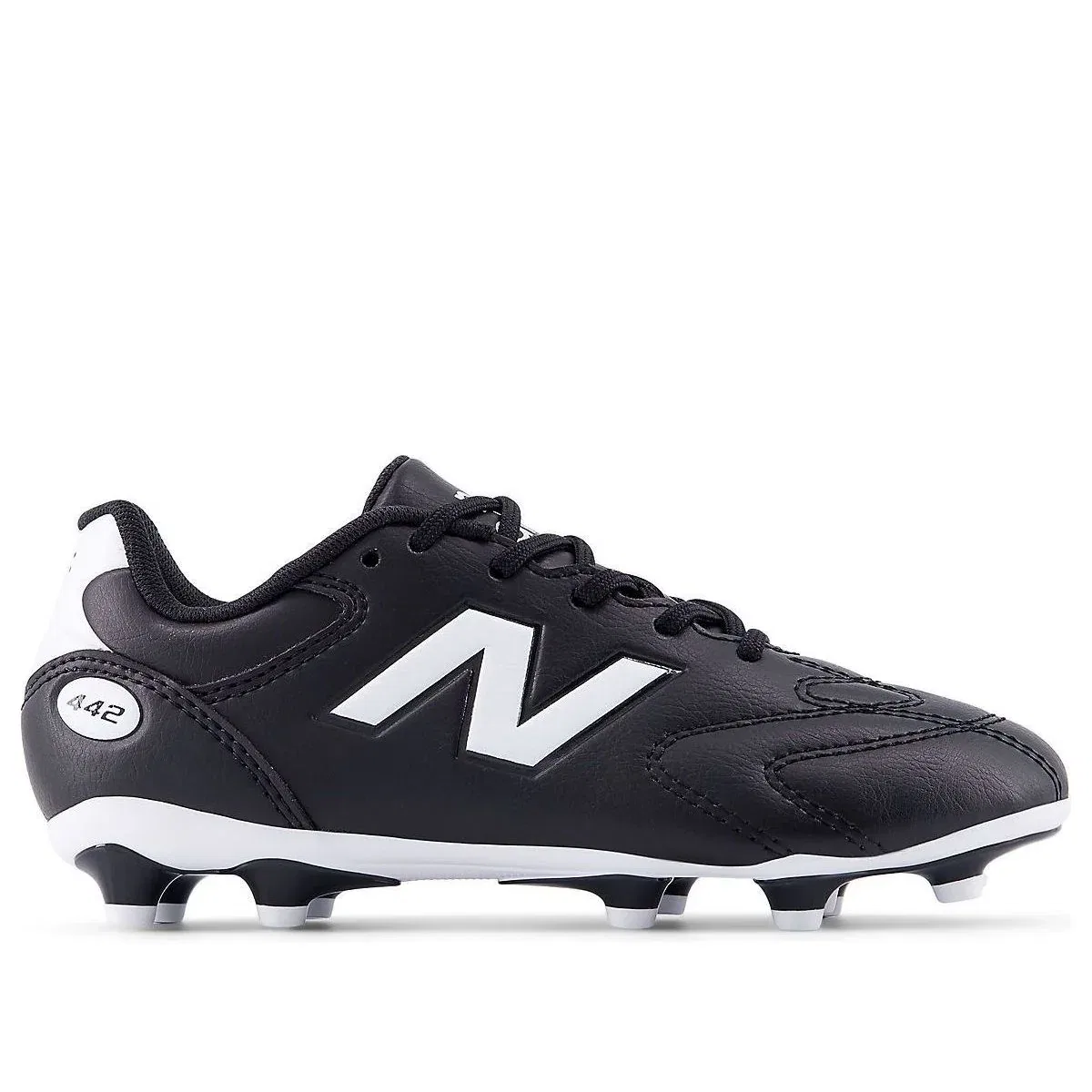 Детские кроссовки с синтетическим верхом 442 Team FG V3 'Black White' New Balance, Black / White — фото 2