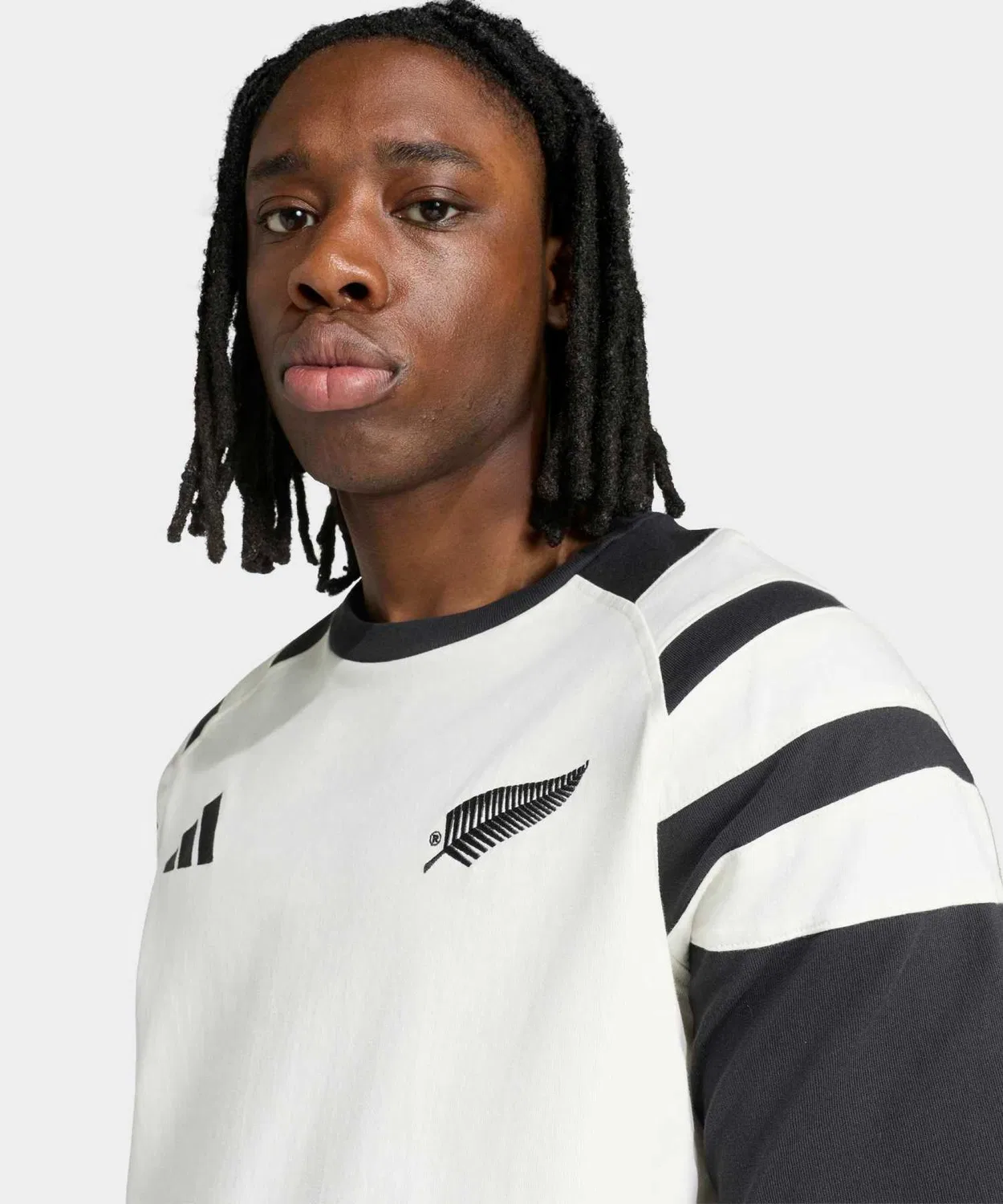 Мужская футболка с круглым вырезом All Blacks Leisurewear Adidas, Белый — фото 4