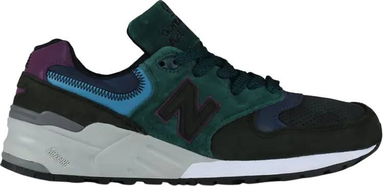 Кроссовки New Balance 999 'Green Black Purple', зеленый — фото 2