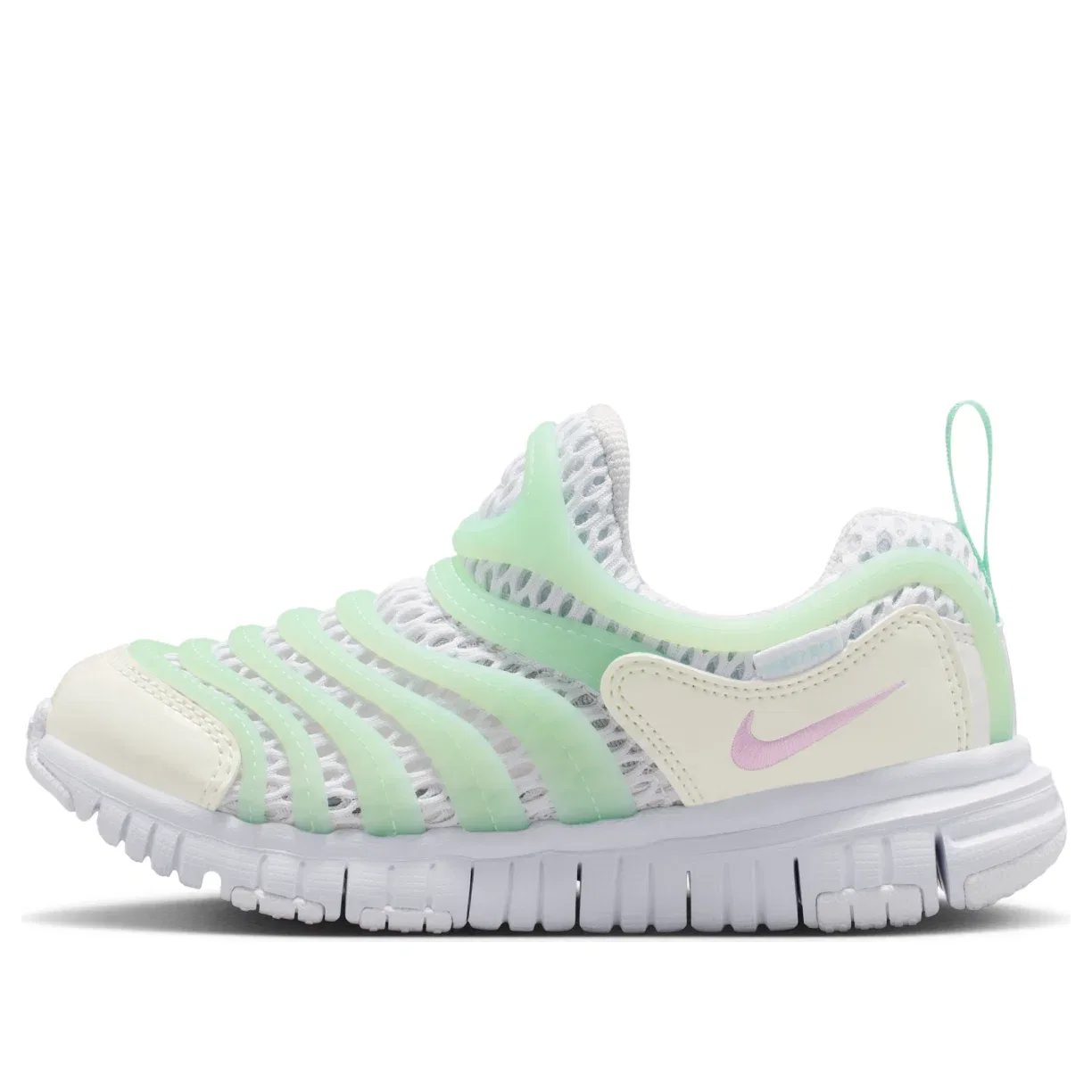 Детские кроссовки с низким верхом Nike Dynamo Free BR 2 White Arctic Green Sail, зеленый
