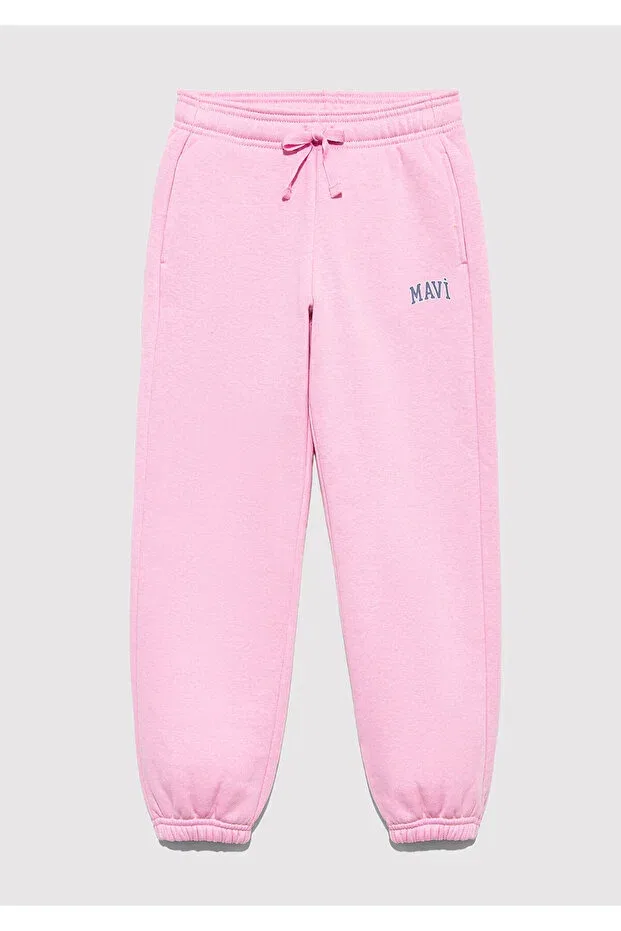 Детские спортивные штаны для девочек с регулируемым поясом Mavi, Pink — фото 3