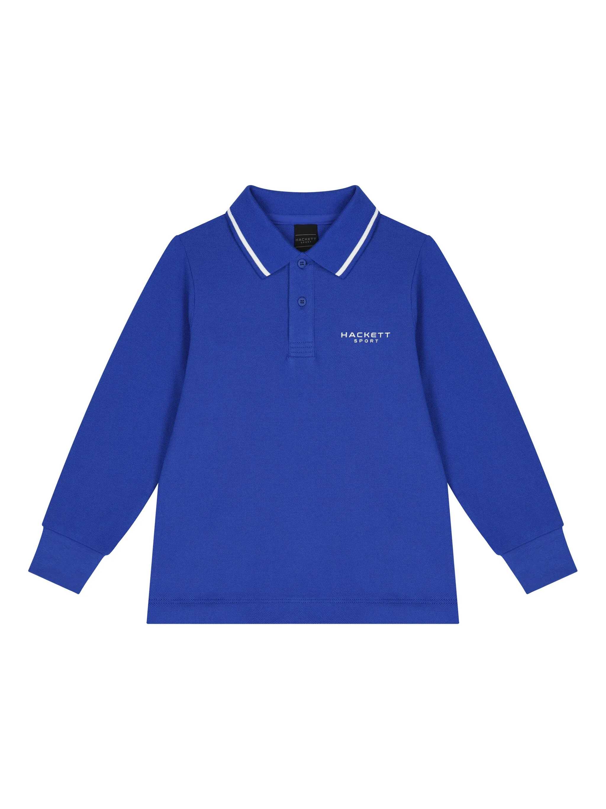 

Рубашка поло с вышитым логотипом Hackett Kids, синий