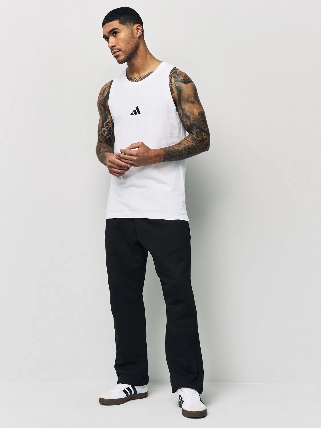 Майка Essential Single Jersey Tank Top adidas, белый — фото 2