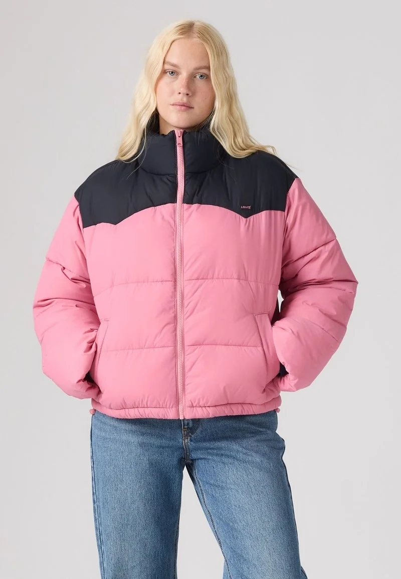 Женская зимняя куртка Levi's Palmer Puffer, розовый — фото 4