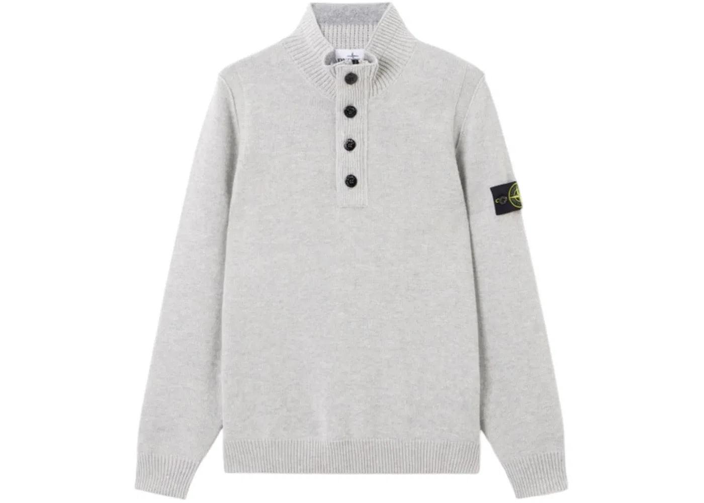 Мужской пуловер с половиной молнии Stone Island, Dusty Grey