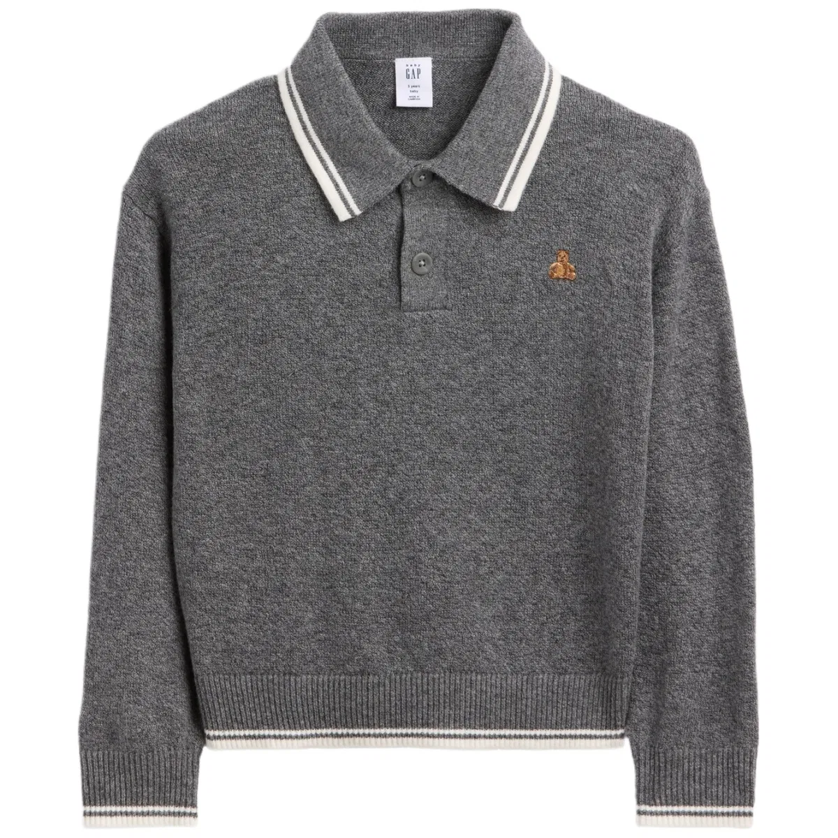 Детский свитер с принтом GAP Kids Sweaters Moderate, Dark Gray