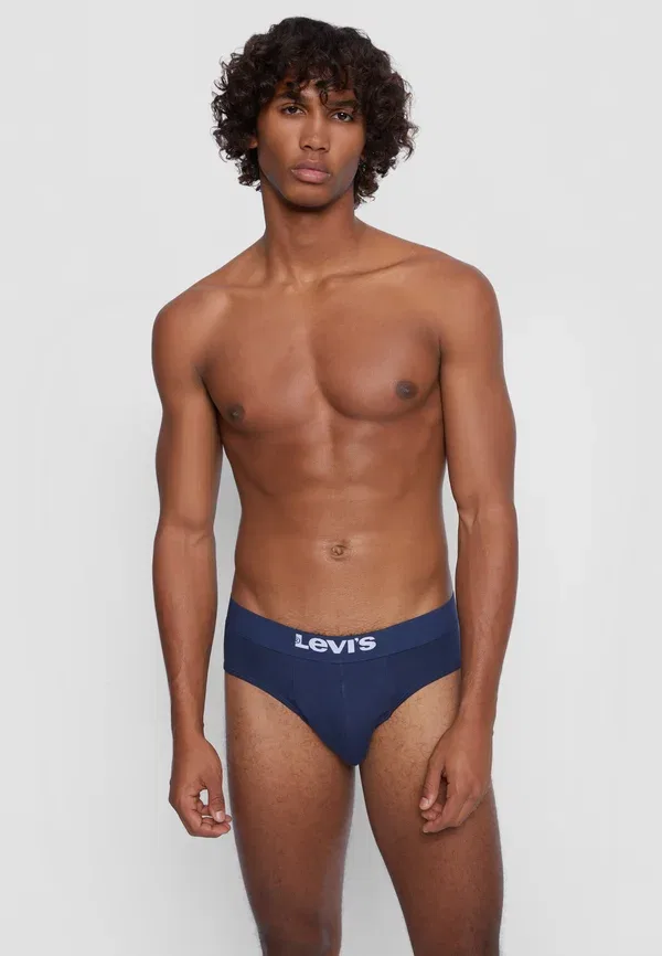 Мужские однотонные базовые трусы, комплект из 2 штук Levi'S, темно-синий — фото 2