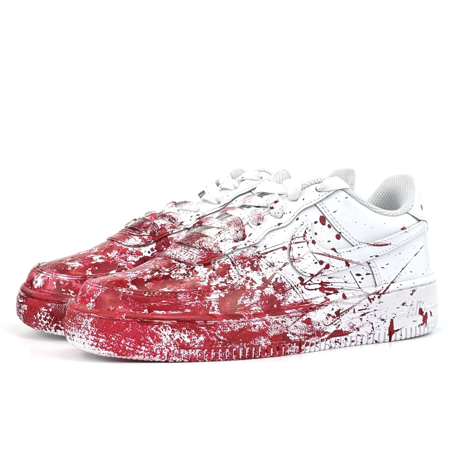Кроссовки для скейтбординга Nike Air Force 1, Red White — фото 4