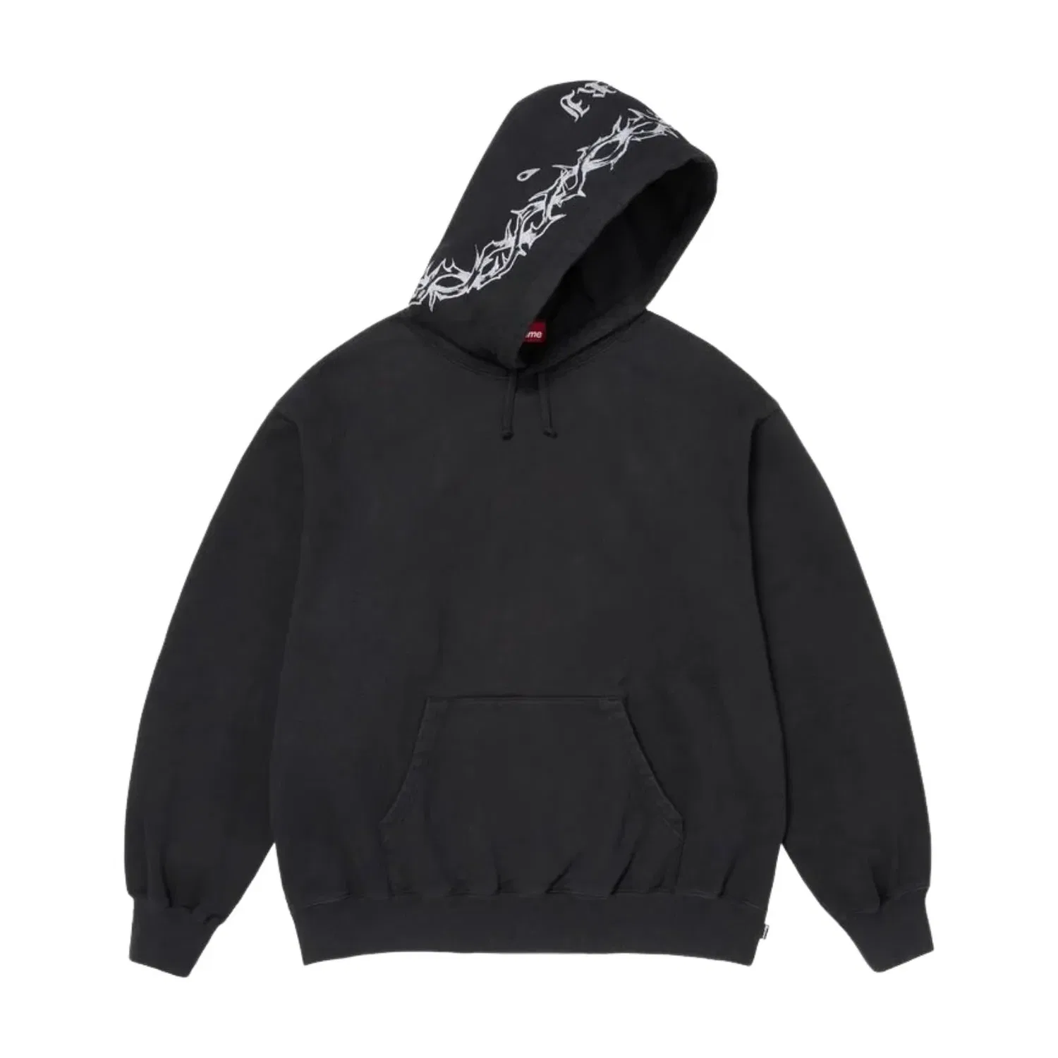 Мужское худи FW26 Forever Hooded Sweatshirt 'Black' Supreme, черный — фото 2