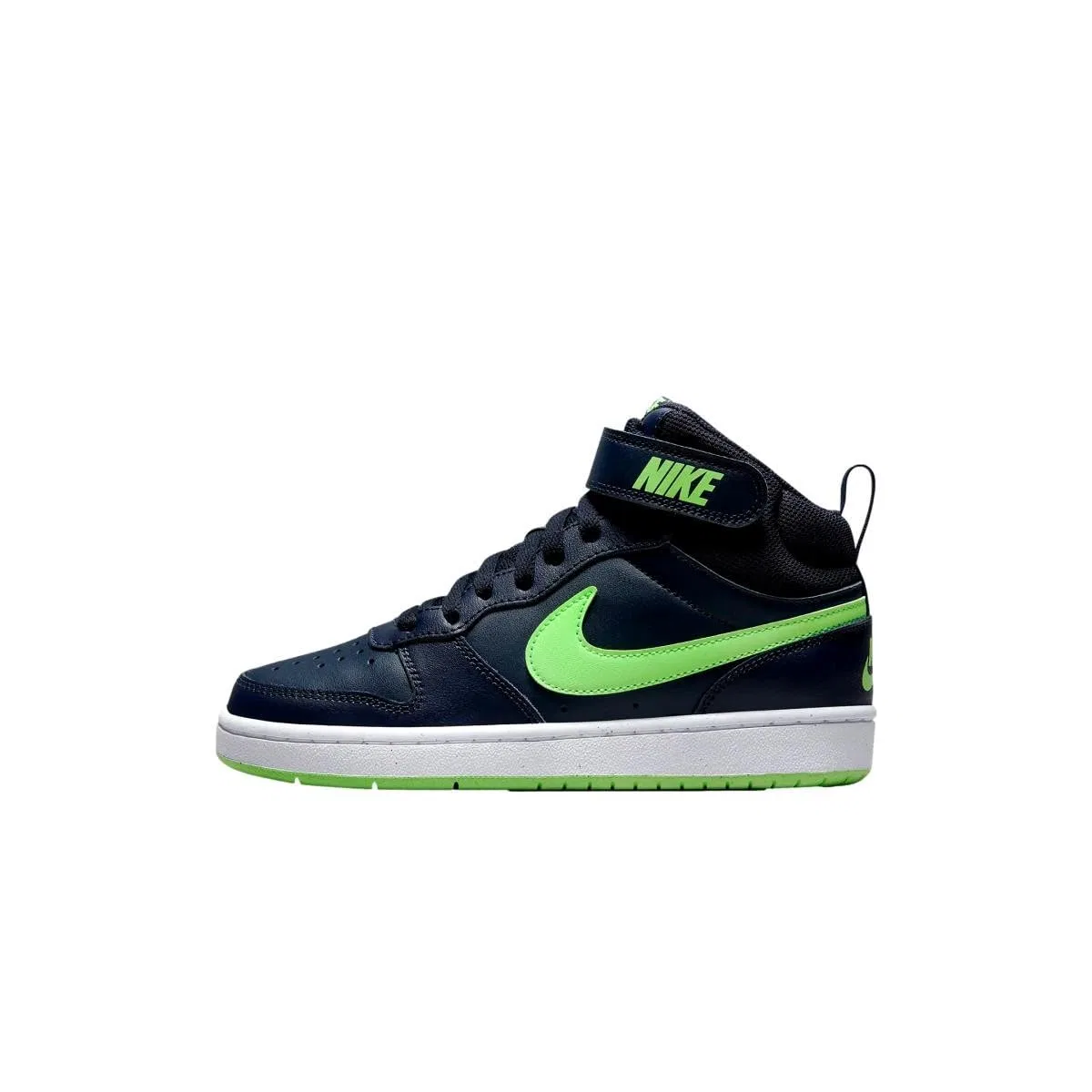 Детские кроссовки для мальчиков с принтом Court Borough Mid 2 NIKE, White White White