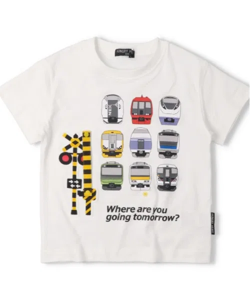 Детская футболка с принтом и игровым шлагбаумом JR Hungry Heart, Yellow — фото 2