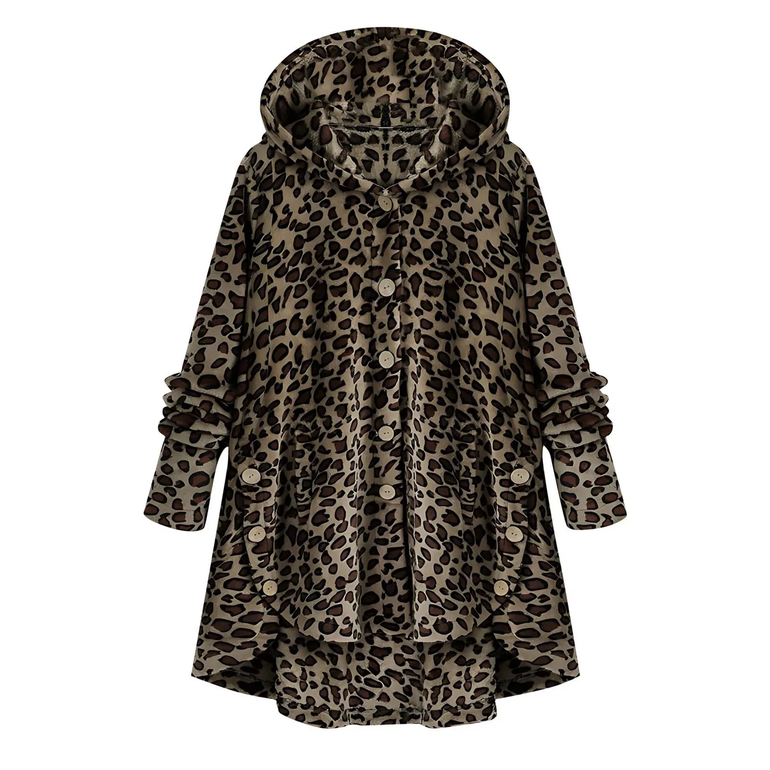 Женское свободное худи с цветовым блоком, brown