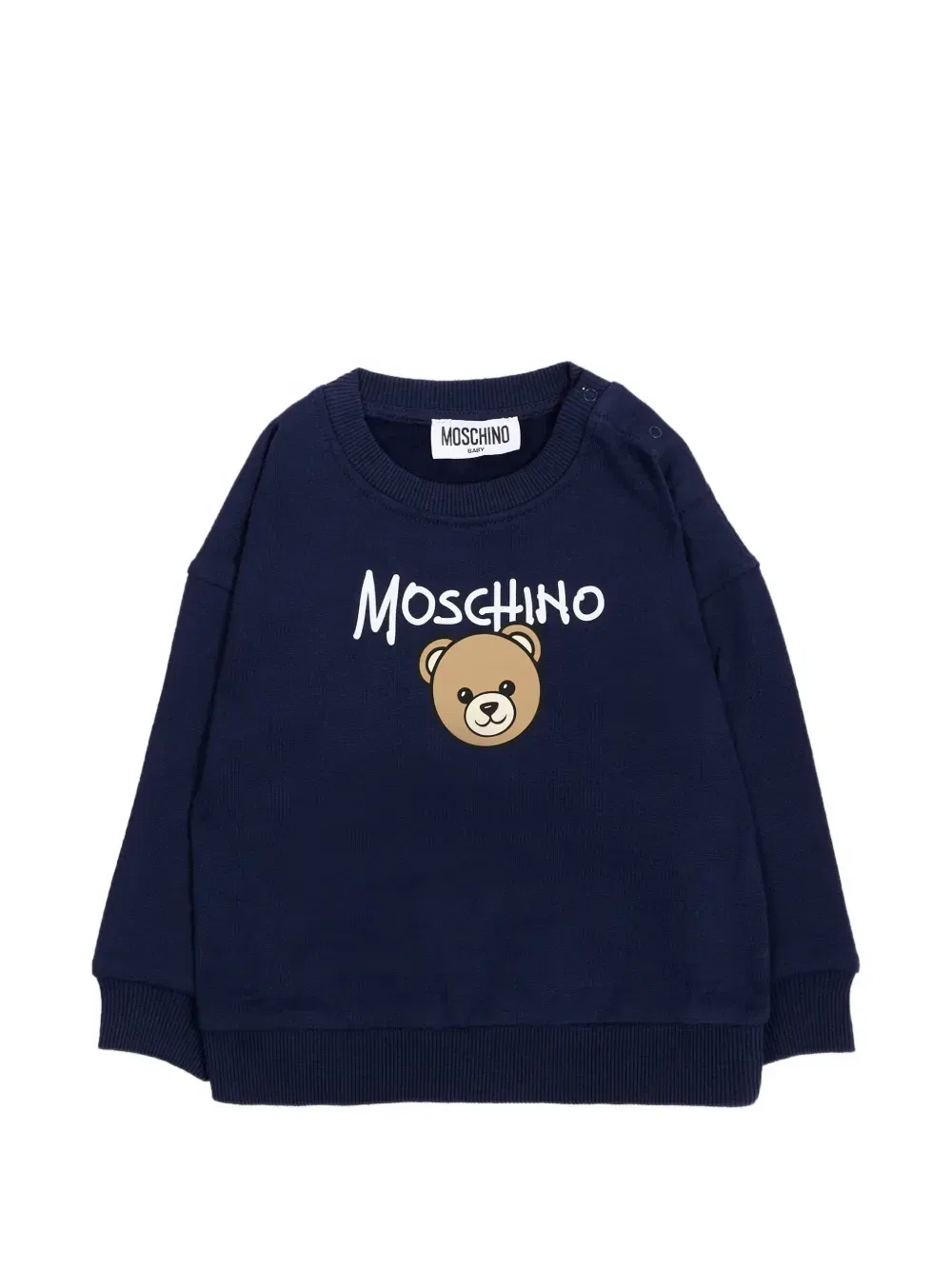 Свитер с медвежонком Тедди Moschino Kids, синий