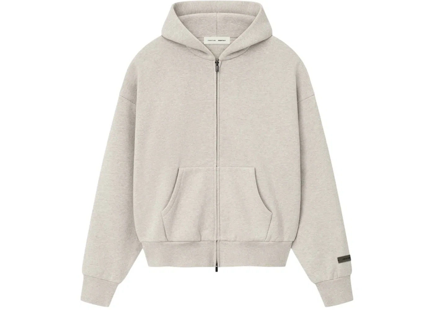 Мужская худи на молнии Essentials Classic Full Zip Fear of God, Heather Stone