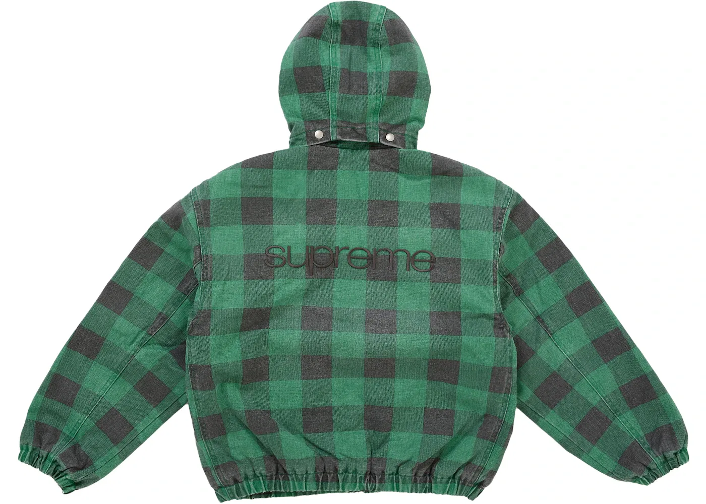 Мужская куртка-бомбер с принтом в клетку Jacket (FW25) Supreme, Plaid — фото 3