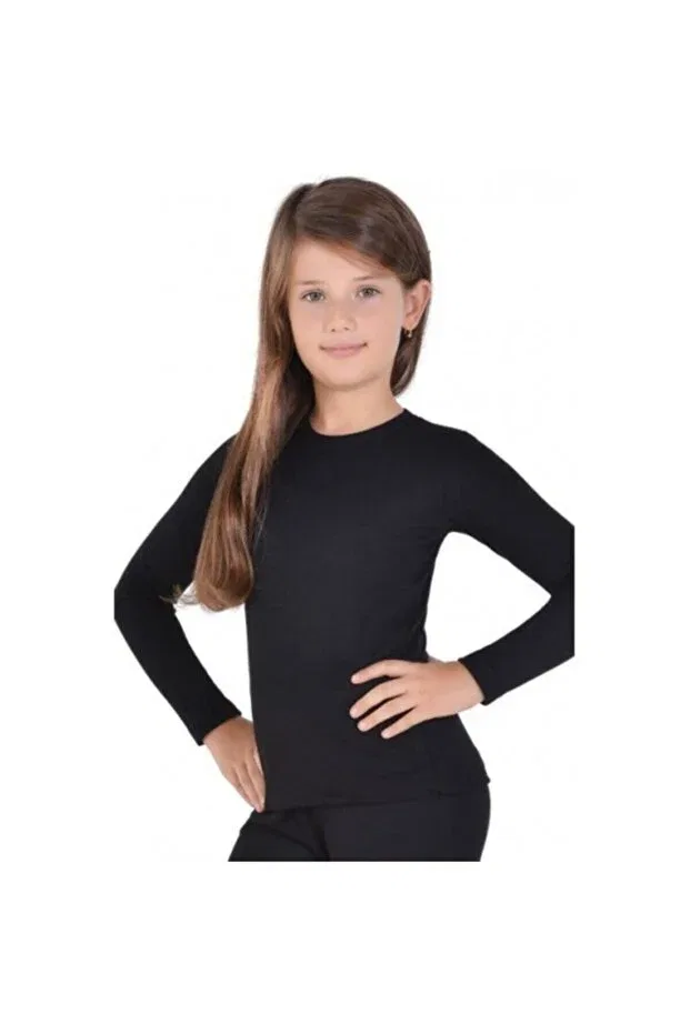 Детская термокофта для мальчиков хлопковая Momslab, Black