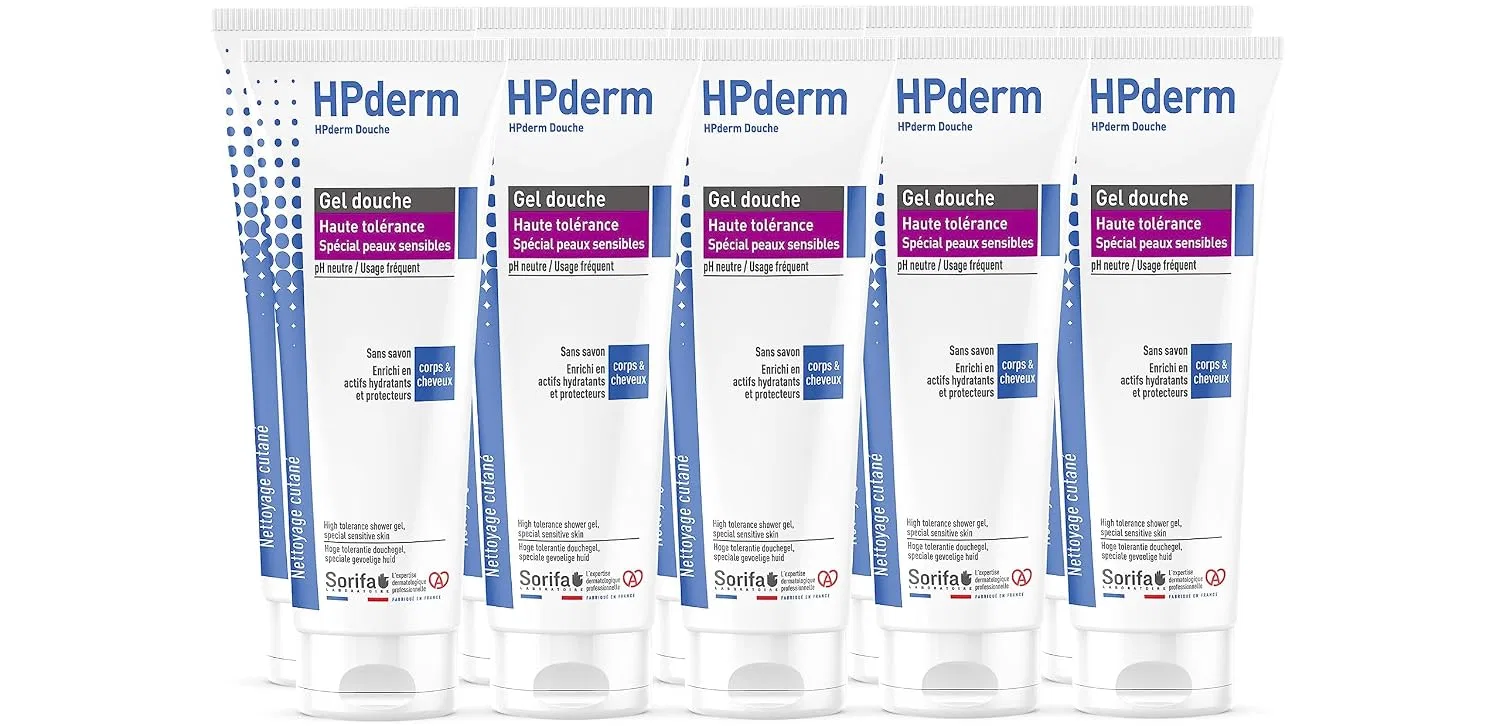 Гель для душа и шампунь 2-в-1 HPderm High Tolerance, SORIFA, набор 10 шт, 200 мл, Fresh