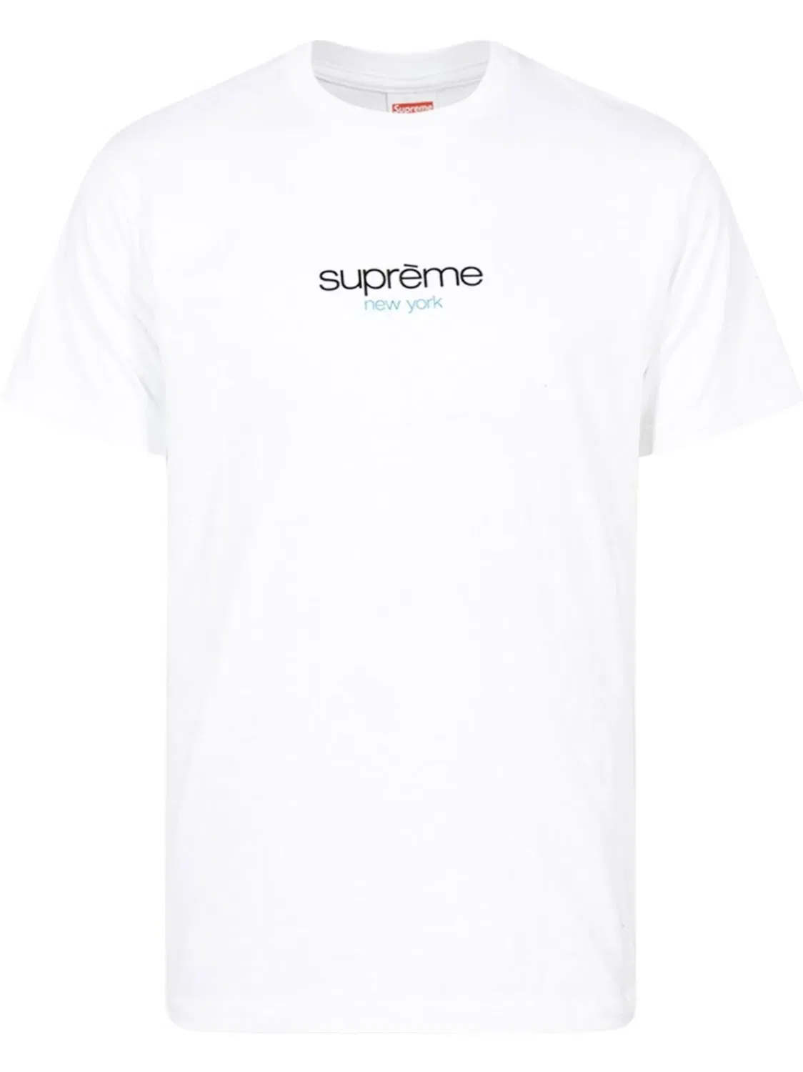 Supreme Футболка Classic Logo белая