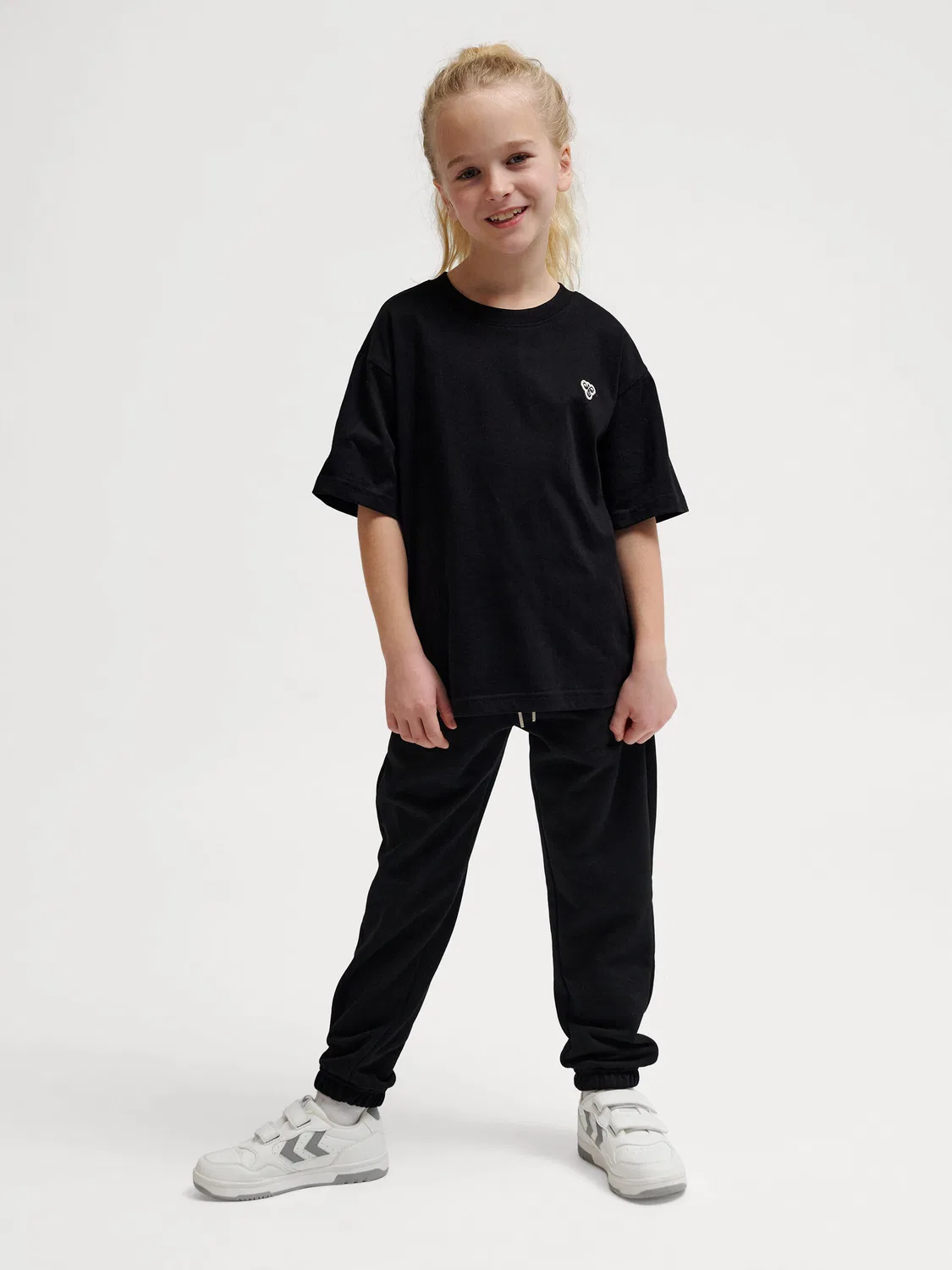 Детская футболка свободного кроя Hmljr Loose Hummel, Черная — фото 4