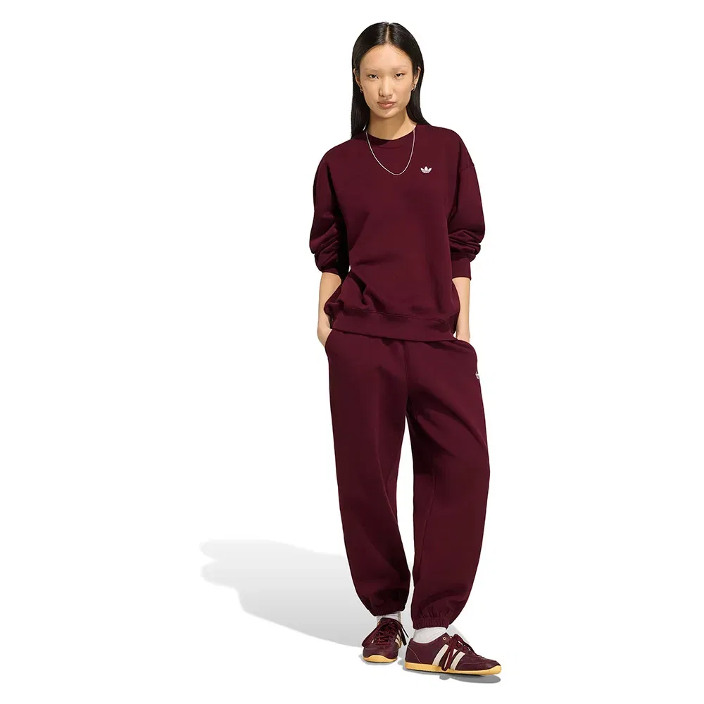 Толстовка флисовая оверсайз Adidas Originals, фиолетовый — фото 4