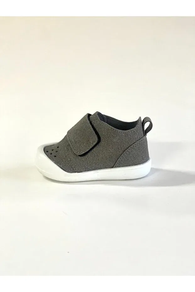 Детские тапочки с закрытой пяткой на липучке Merli&Rose, Dark Gray — фото 2
